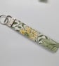 Key ring wrist strap in William Morris Myrtle fabric - Image 3
