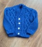 Hand knitted baby boys cable cardigan - Image 1