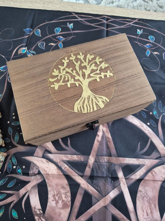 Tarot and Rune set in Tree of Life Box 