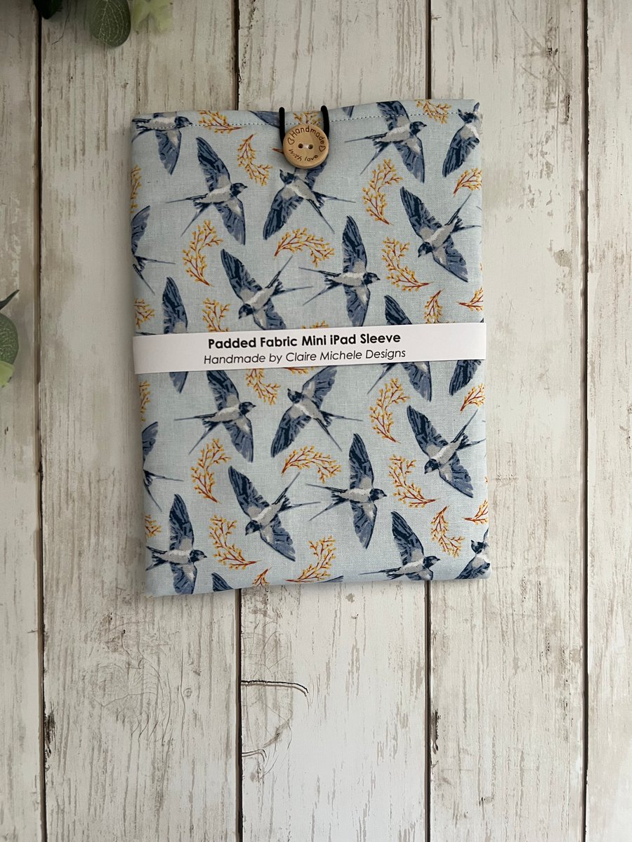 Padded iPad Mini Sleeve Cover, iPad Protector, ,E-Reader Protector, Travel 