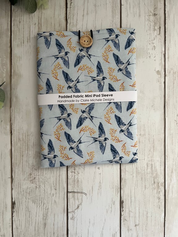 Padded iPad Mini Sleeve Cover, iPad Protector, ,E-Reader Protector, Travel 