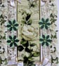 White Rose Flowers - Hand Crafted Decoupage Greeting Card - Blank 3333