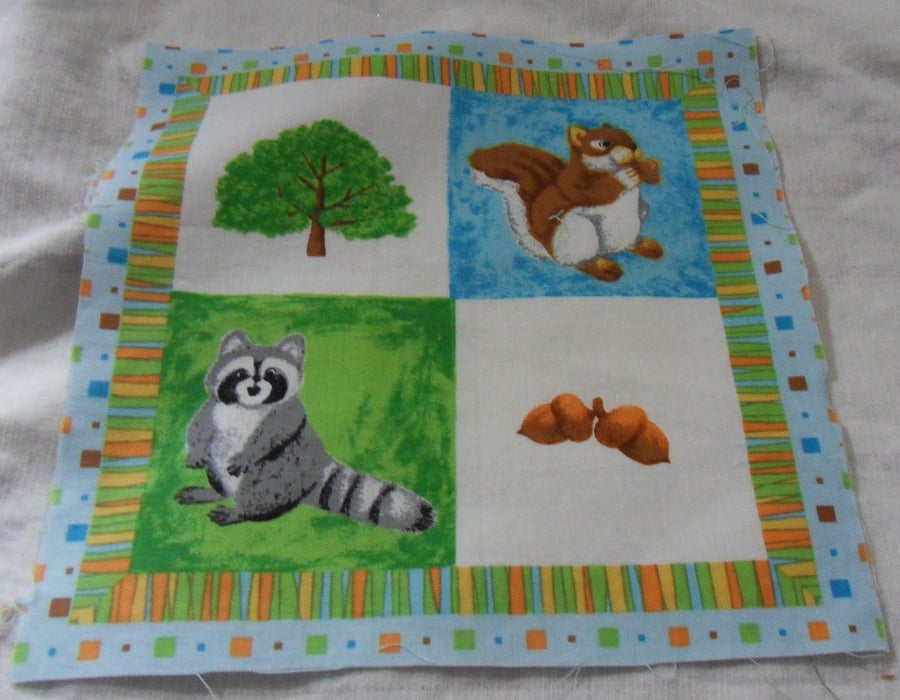 100% cotton fabric.  Tree.  Sold separately, postage .62p for many (15)