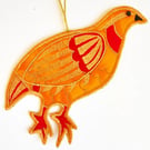 Partridge - Hanging Decoration 