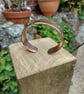 Handcrafted Copper bangle with a hammered finish  - Image 5