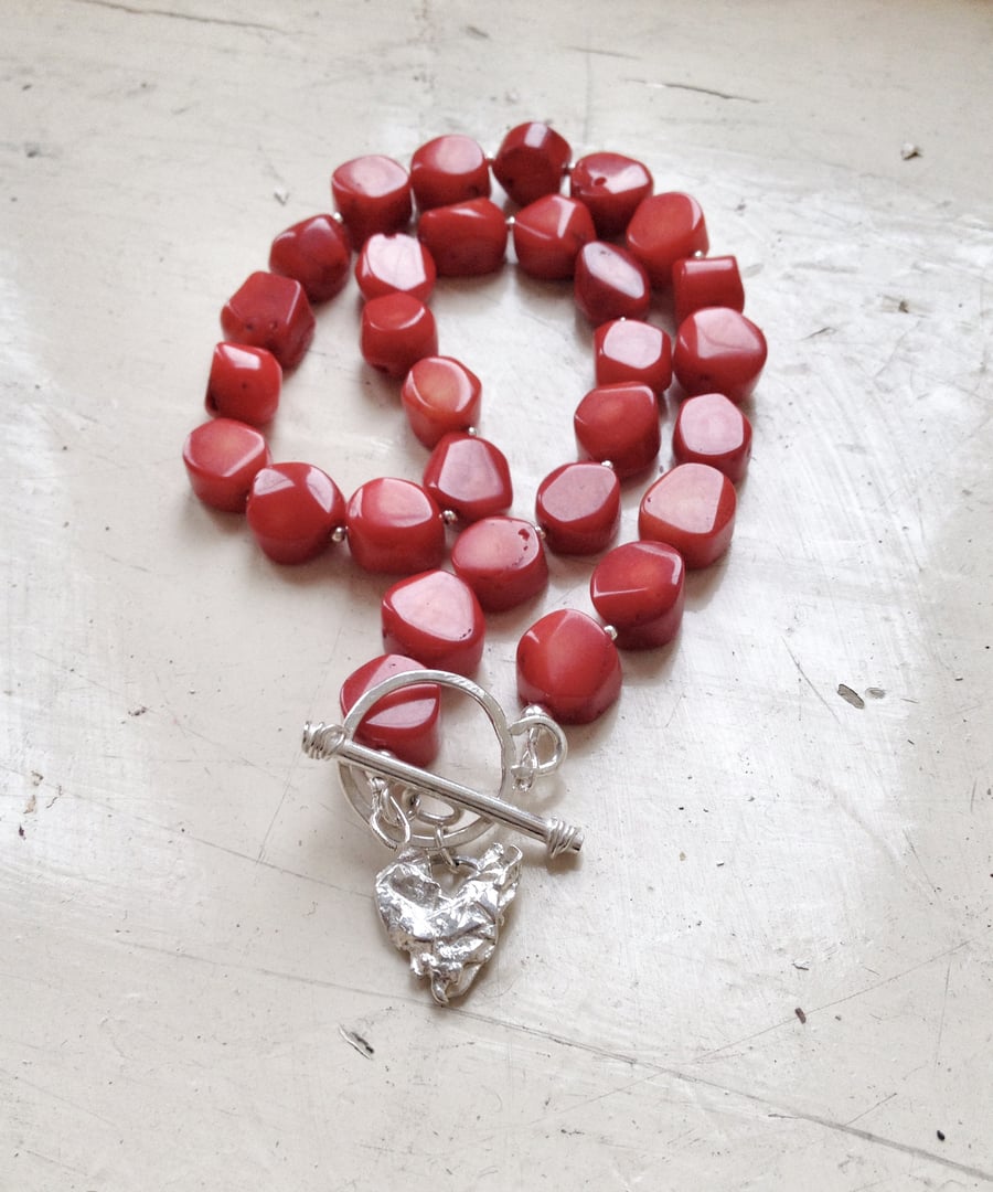 Red Necklace - Reserved for L.G.