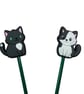 Stitch stoppers for knitting needles in cat breed shapes , silicone - Image 9
