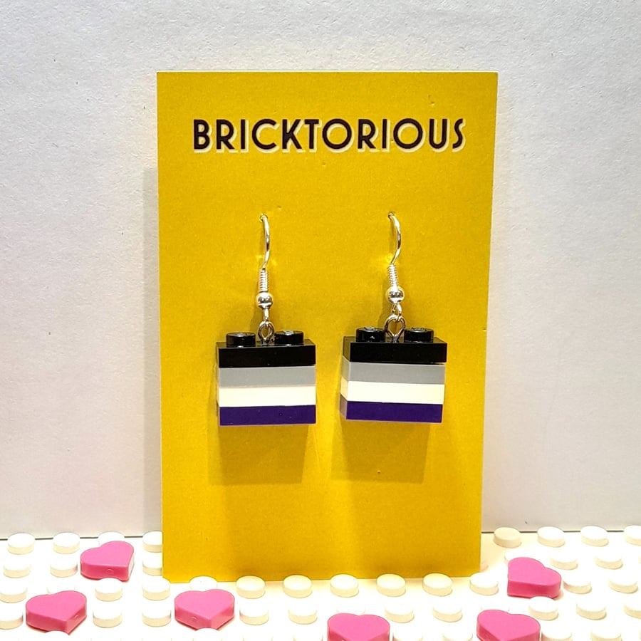 Lego LGBT Asexual Earrings