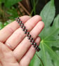 Hematite Macrame bracelet, Magnetic gemstone adjustable bracelet  - Image 2