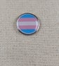 Transgender Flag Pin - Pride Themed Badge - Large Resin Topped Pin Badge
