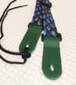  1 inch Wide Adjustable Blue Dragon Scale Ukulele Strap - Image 3