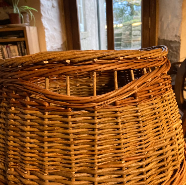willow laundry basket Folksy