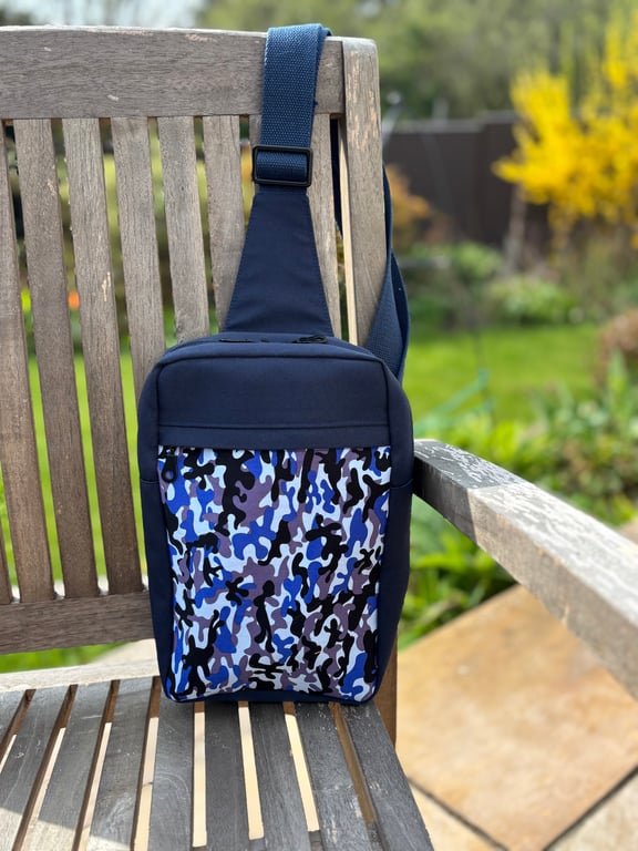 Camouflage detail backpack, rucksack, day bag, school bag, work bag