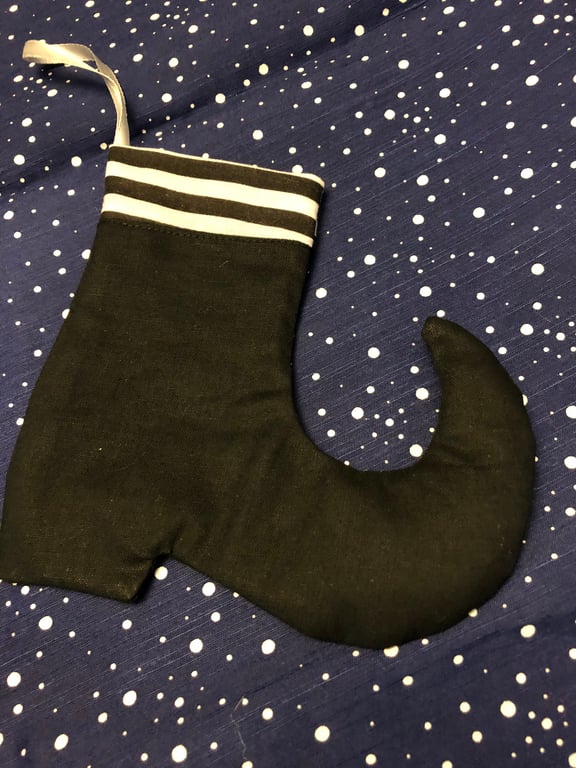 Mini witchy boot bag hanging decoration