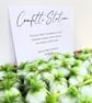 White Biodegradable Heart Confetti, Green Bags - Wedding Toss Eco Send Off Decor - Image 2