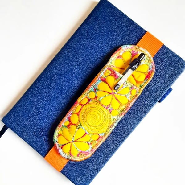 Elasticated Page Holder Bookmark with Pen 