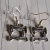 sew and sew  singer sewing machine earrings
