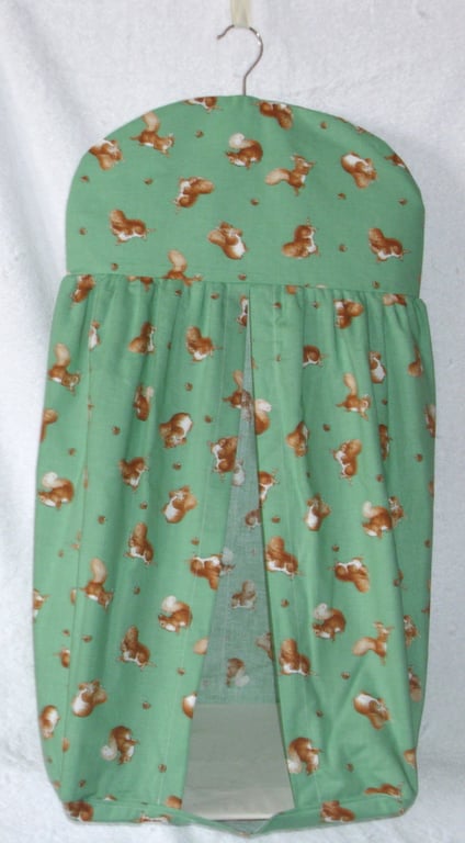 Squirrel Nutkin on Green Nappy Stacker