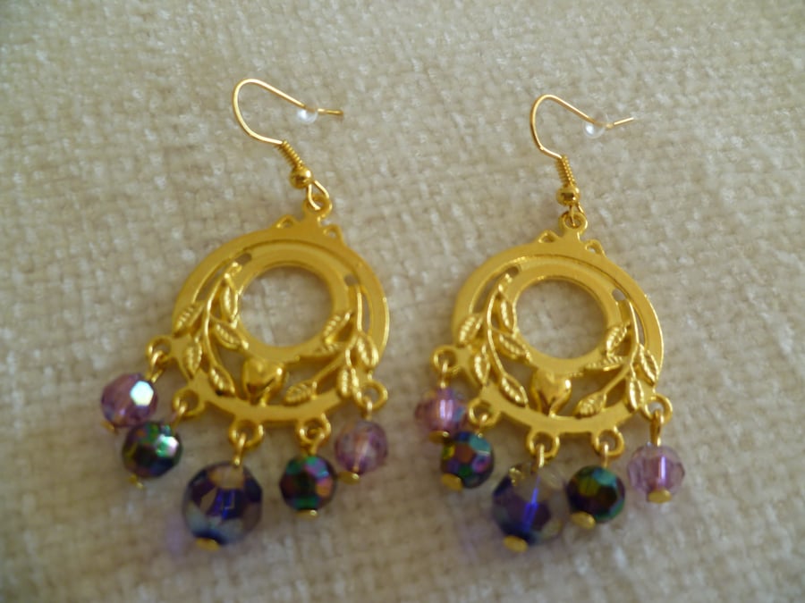 Gold Chandelier Earrings 3