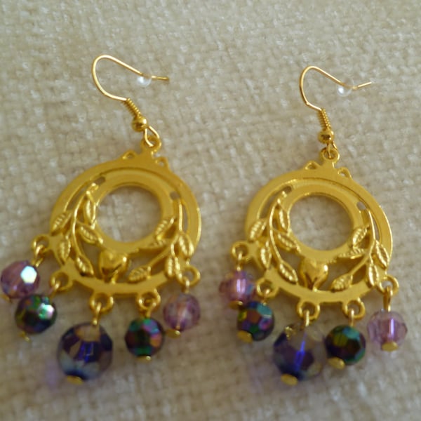 Gold Chandelier Earrings 3