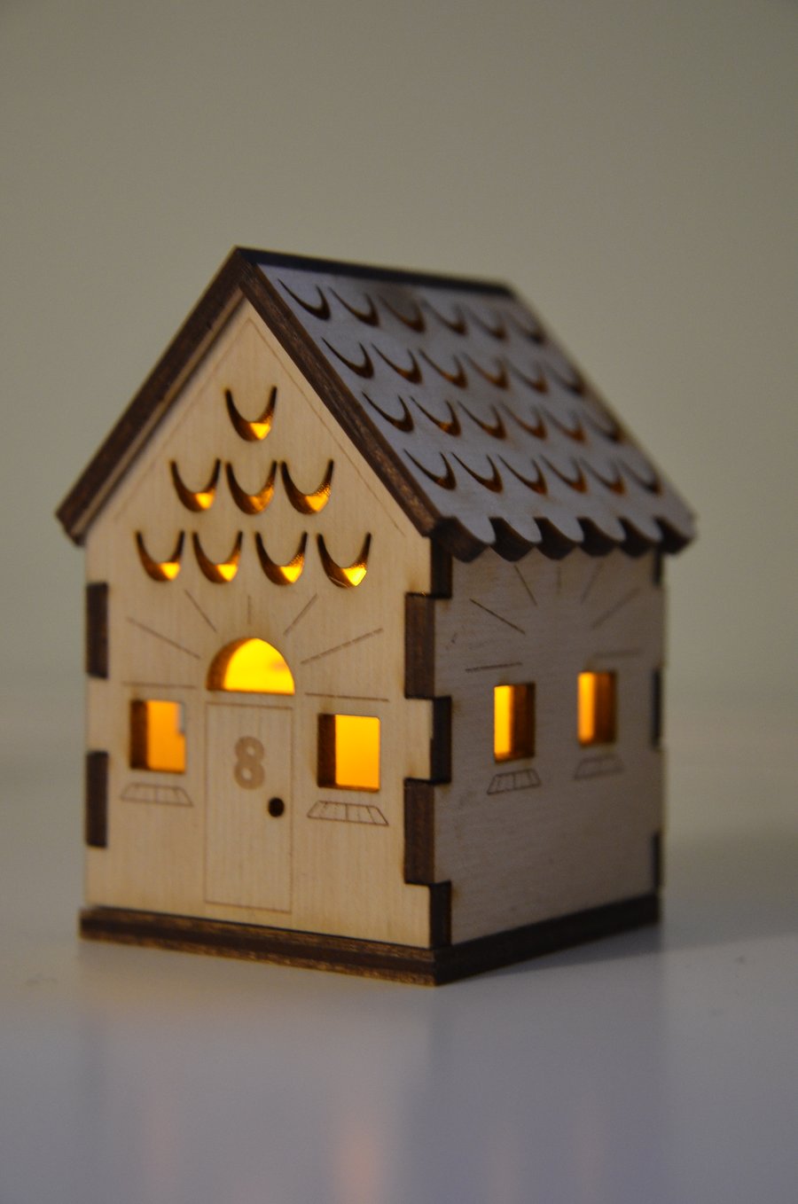 Laser cut wooden nightlight (small)