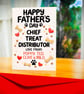Personalised Dog Dad Father's Day Card, Chief Treat Distributor - Image 3