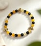 Golden Bee Gemstone Stretch Bracelet - Image 6