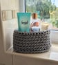 Crochet basket, oval container, home decor, plant display - Image 4