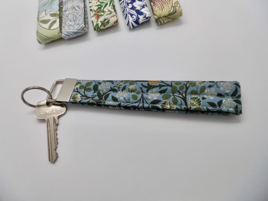 Key ring keyring wrist strap fob in William Mor Folksy