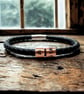7th Wedding Anniversary Gift - Leather & Copper Bracelet - Free Delivery - Image 5