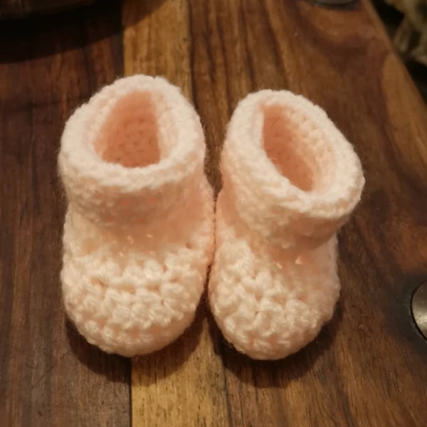 Handmade Crochet Baby Booties