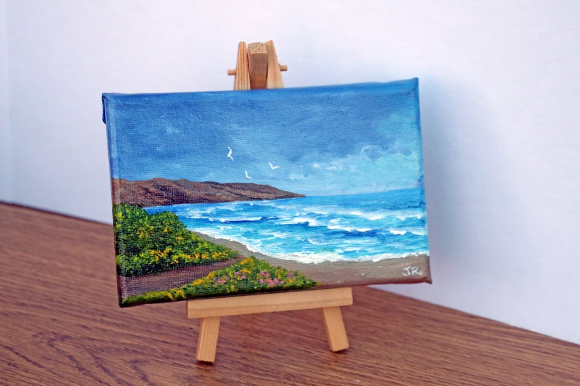 Original Easel Painting "Path to the Shore"