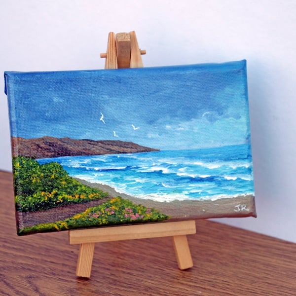 Original Easel Painting "Path to the Shore"
