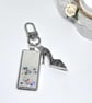 Glitter Resin Bag Charm with Shoe Charm, Gift for Her