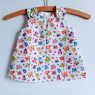 Summer dress, 3-6 months, Butterfly A Line dress, pinafore dress, 