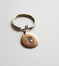 Copper Yin Yang Key Ring - Hand Stamped - 7th Anniversary Gift - Image 1