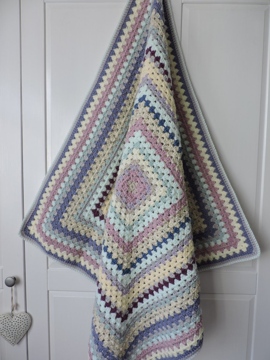 Crochet  Blanket  Pastel Colours