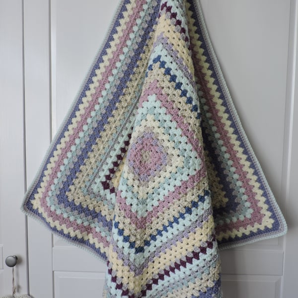 Crochet  Blanket  Pastel Colours