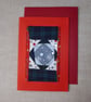 Individually Hand Crafted Textile Christmas Blank Card