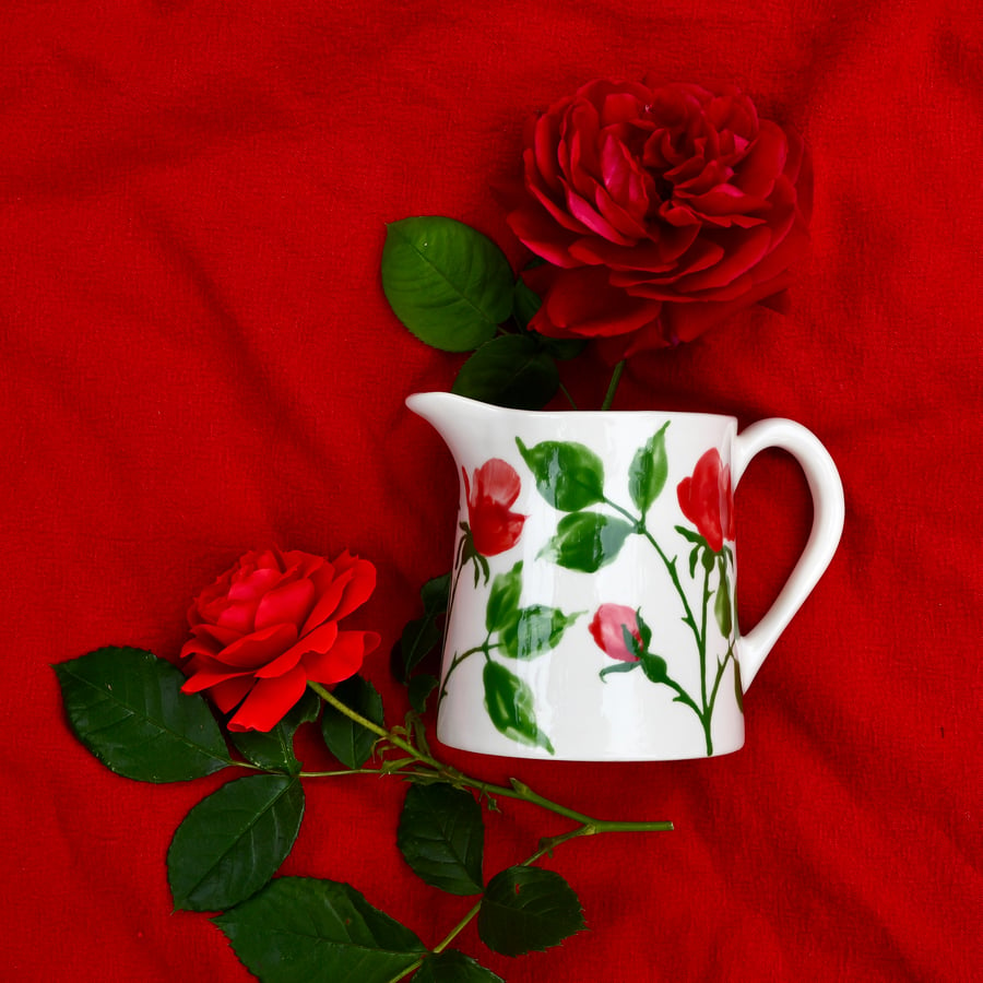 English Rose Milk Jug - seconds sale