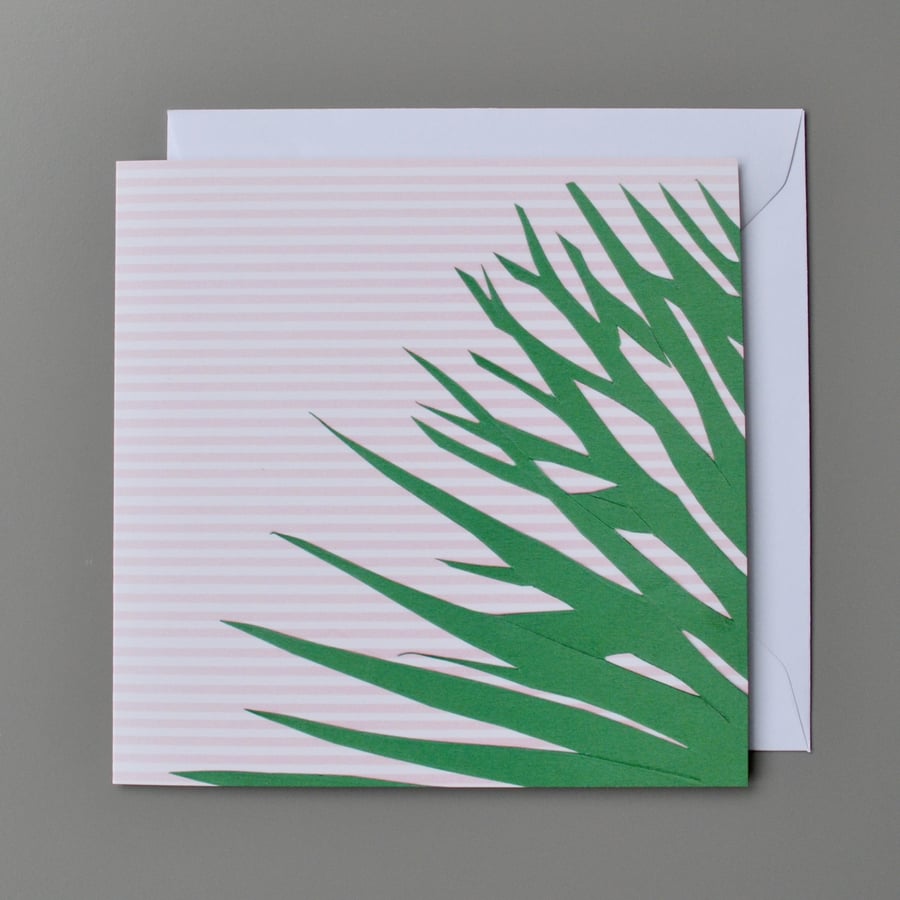 Yucca Blank Card - Plant Lovers Blank Card - Palm Leaf Birthday Card