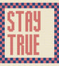 STAY TRUE Needlepoint Pattern – Digital Tapestry Chart PDF - Image 2