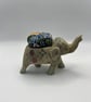 Vintage Elephant Pin Cushion - White & Floral Sewing Gift & Anchor - Image 3