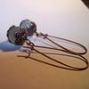 Jade and Copper Earrings - free postage to UK