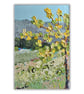 Landscape - acrylic painting - hills - tree - fields - mounted - letterbox gift