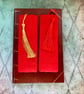 Set of 2 Handmade Celtic Design Inspired Cross Stitch Bookmark Book Lover Gift - Image 3