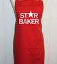 Adult : small teenage Star baker personalised apron - Made in England - Image 3