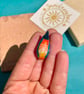 Handpainted Air Dry Clay Kingfisher Pendant Charm - Image 3