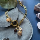 Quirky sparkle strawberry necklace 