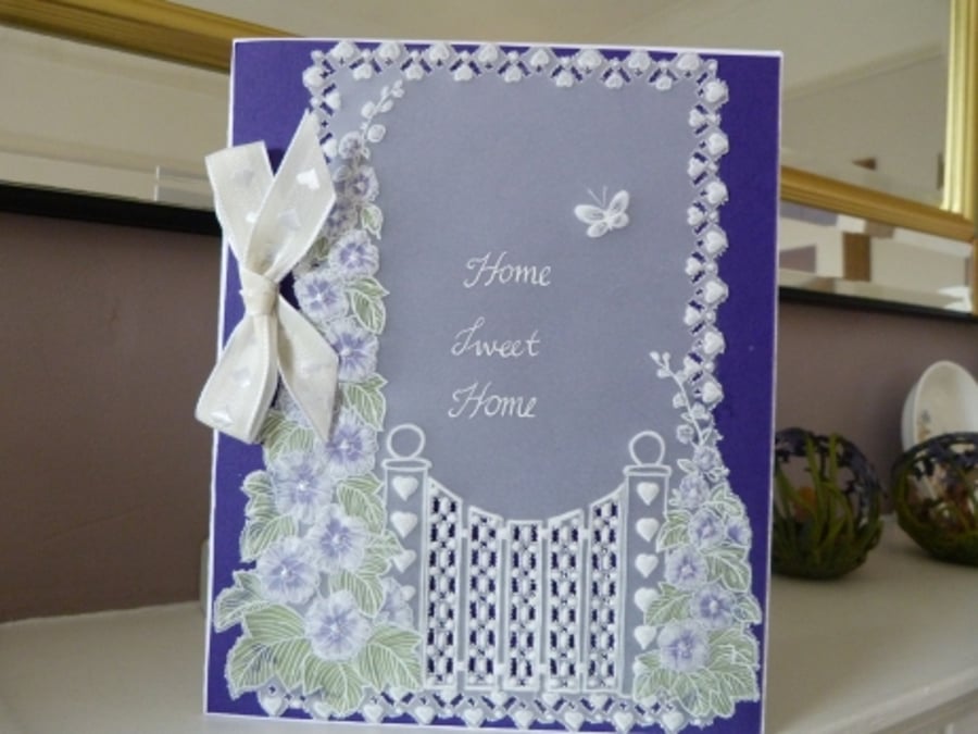 Hollyhock New Home card